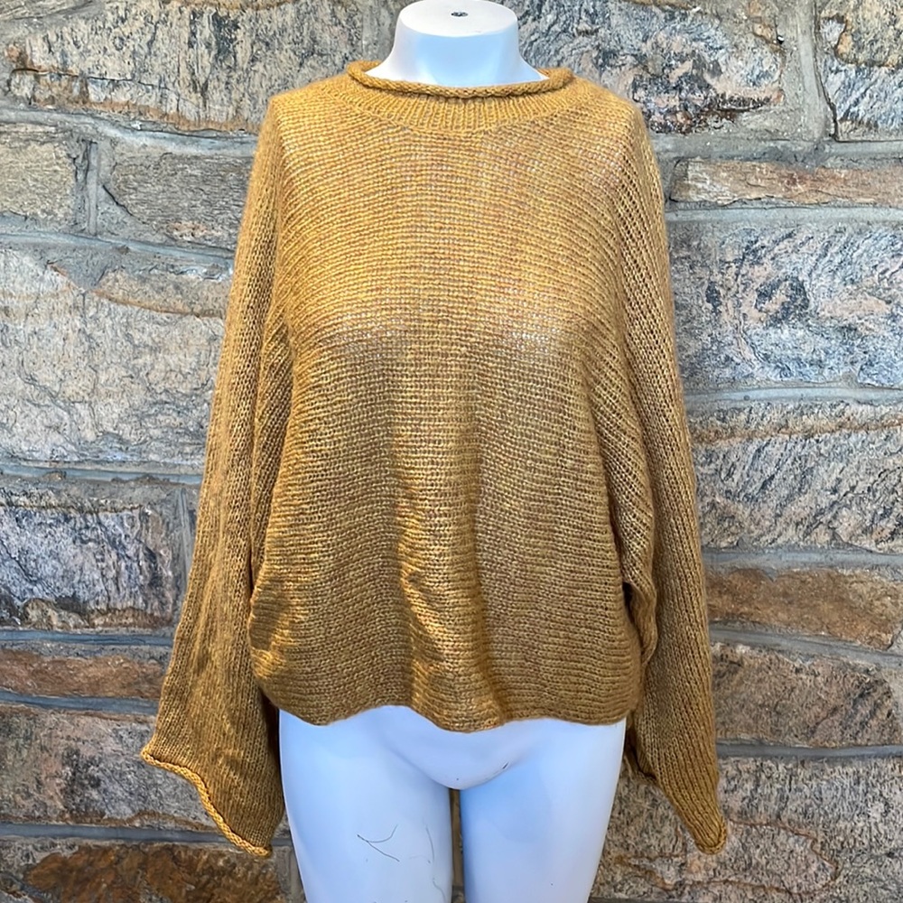 For the republic size medium Mustard dolman sleeve knit sweater